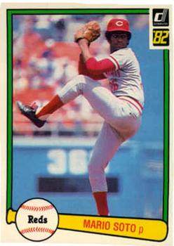 Mario Soto Autographed 1982 Fleer Card #83 Cincinnati Reds SKU