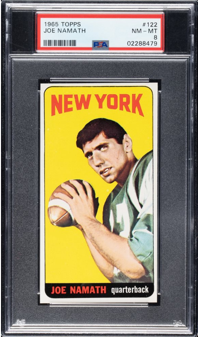 1965 Topps Joe Namath Rookie Card #122