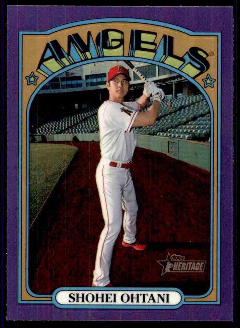 2021 Topps Heritage Chrome Purple Refractor #245 Shohei Ohtani 
