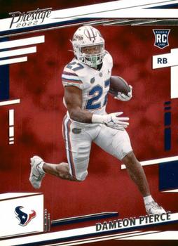 Dameon Pierce 2022 Panini Mosaic Green Prizm Rookie Card #324