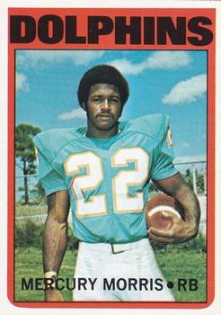 Original 1971 Mercury Morris Topps #91 Miami Dolphins