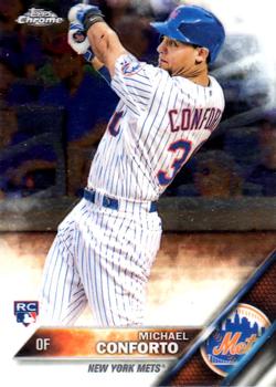 Michael Conforto player worn jersey patch baseball card (New York Mets)  2019 Topps #84RMO