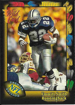 BARRY SANDERS 1991 Wild Card Premier Edition Football Card #89