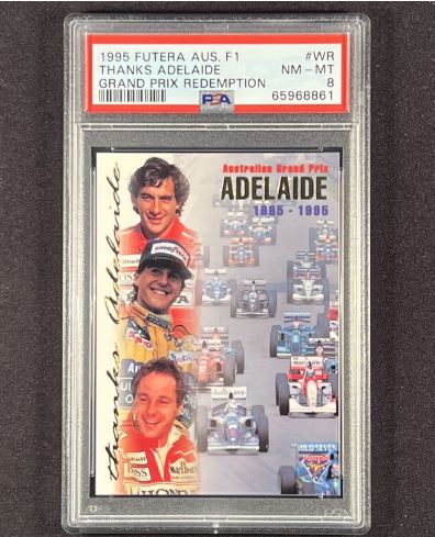 1995 Futera Formula One F1 Ayrton Senna and Michael Schumacher #/3000