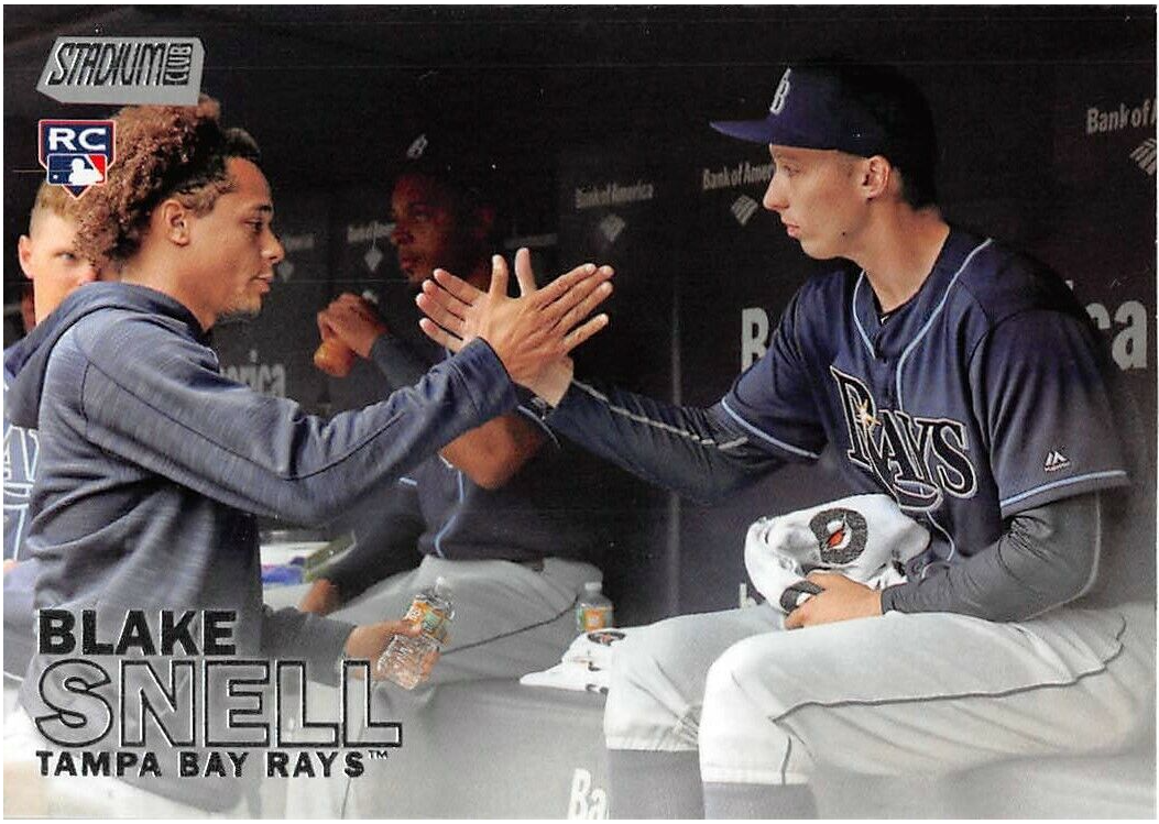 Blake Snell Tampa Bay Rays Majestic Road Authentic Collection Flex