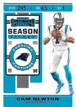 Cam Newton football card (Carolina Panthers) 2016 Donruss #15