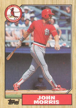 John Morris - Cardinals #516 Donruss 1990 Baseball Trading Card