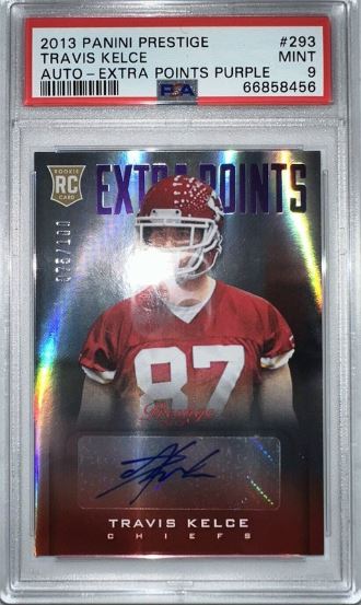 2013 Panini Prestige Travis Kelce #293 (AUTOGRAPH-EXTRA POINTS PURPLE)