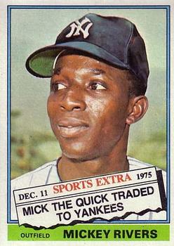 1980 TOPPS BASEBALL #485 MICKEY RIVERS