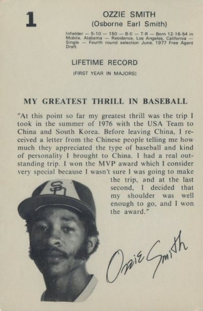 Ozzie Smith (Osborne Earl Smith)