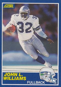 John L. Williams - Seattle Seahawks (NFL Football Card) 1992 Skybox Pr –  PictureYourDreams