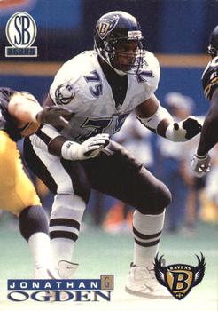 Autographed Jonathan Ogden Baltimore Ravens Goal Line Art Card