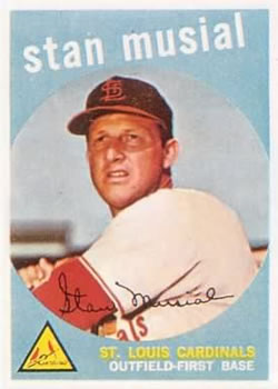 Stan Musial 1960 Topps #250 (BCCG 6)