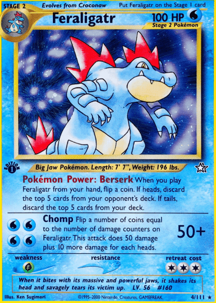 2000 Feraligatr #4/111 (Neo Genesis)