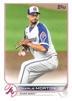 CHARLIE MORTON 2021 TOPPS UPDATE BASEBALL #US134 ADVANCED STATS