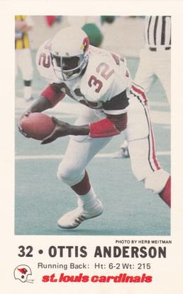 Cardinals Ottis Anderson Authentic Signed Card 1981 Topps #365