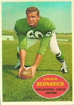 Item Detail - Chuck Bednarik Eagles Pro FB HOFer TYPE I photo used for his  1955 Bowman Football Card