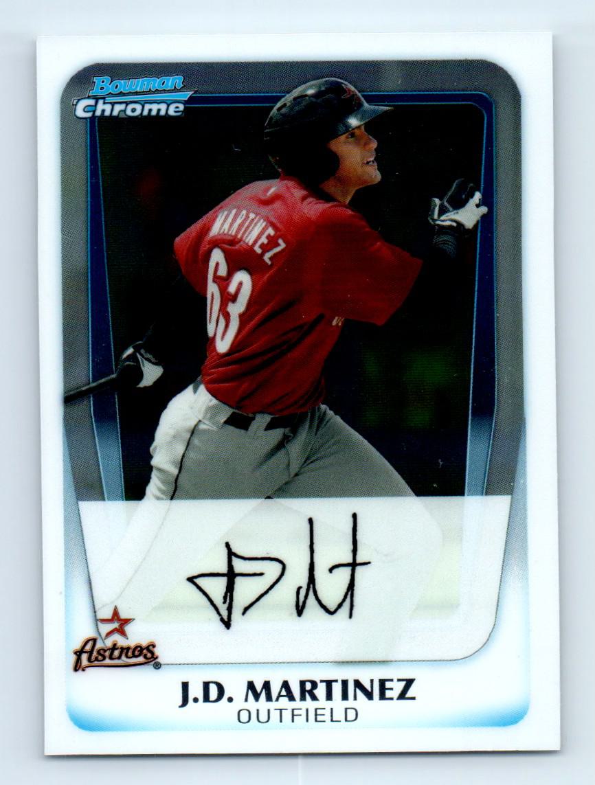 2020 Topps J. D. Martinez Commemorative Jersey Sleeve Patch Baseball Card  12/50