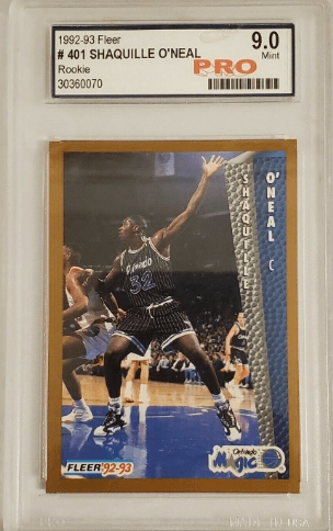 1992-93 Fleer Shaquille O'Neal RC #401 (Orlando-Perforated Version)