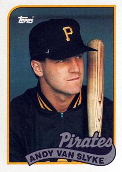 Andy Van Slyke autographed baseball card (Pittsburgh Pirates) 1993 Topps  Stadium Club #394