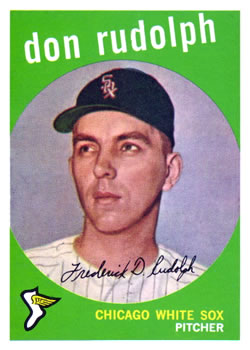 Don Rudolph Washington Senators Custom Baseball Card 1962 