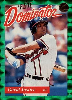 1990 Fleer David Justice Rookie Card #586 - Sports Trading Cards