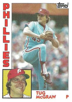 Tug McGraw autographed baseball card (Philadelphia Phillies 67) 1979 Topps  #345