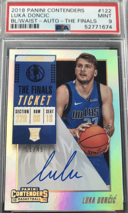 2018-19 Panini Contenders Luka Doncic RC Autograph #122