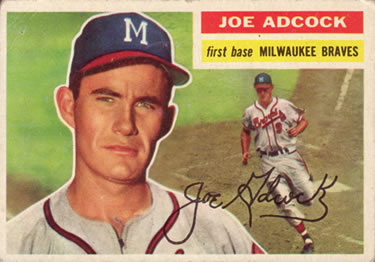  1957 Topps # 117 Joe Adcock Milwaukee Braves (Baseball