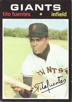  1970 Topps # 42 Tito Fuentes San Francisco Giants