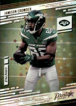 2021 Panini Prizm Green Prizm Jamison Crowder #86 New York Jets