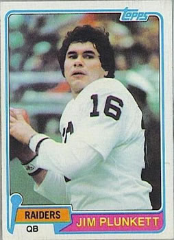 Jim Plunkett football card (Oakland Raiders Super Bowl Champion) 1981 Topps  #335 Record Breaker at 's Sports Collectibles Store