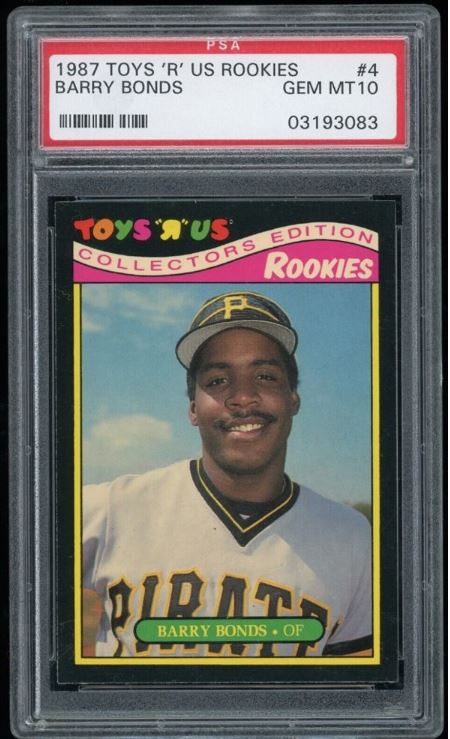 1987 Toys "R" Us Rookies Barry Bonds Rookie Card #4