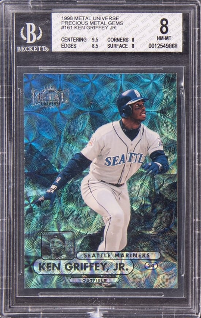 1998 Skybox Metal Universe “Precious Metal Gems” Ken Griffey Jr. #161