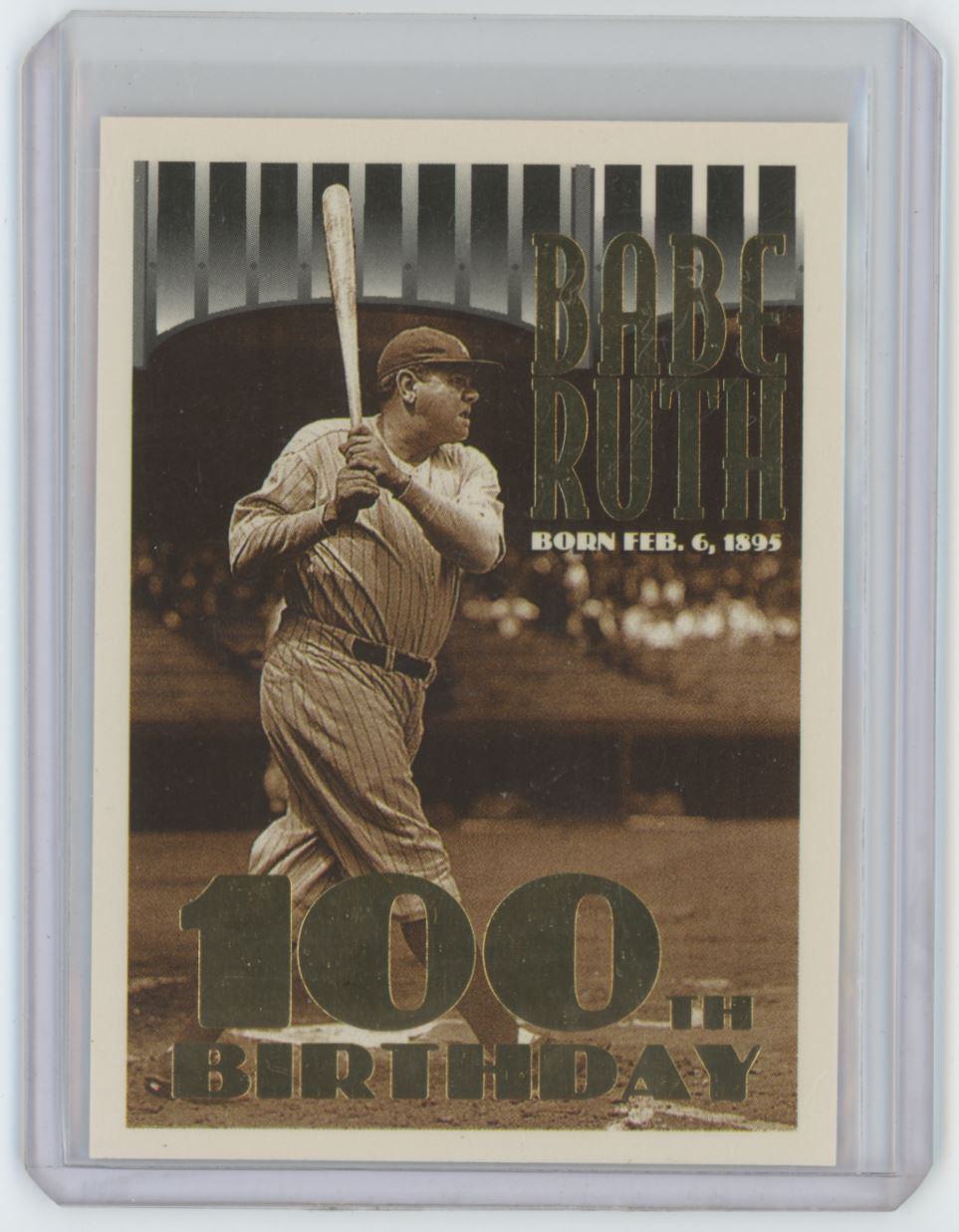 Rookie Babe Ruth Baseball Card