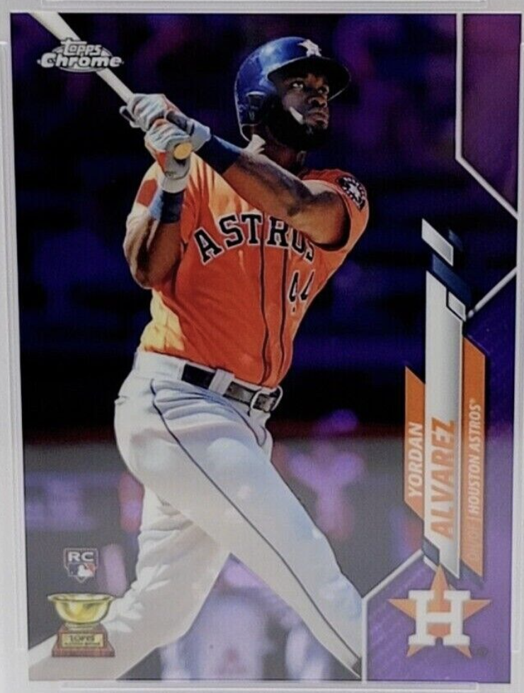 2020 Topps Chrome Purple Refractor Yordan Alvarez /299 #200