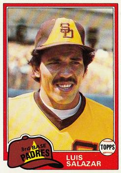  1984 Donruss #356 Luis Salazar San Diego Padres Baseball MLB :  Collectibles & Fine Art