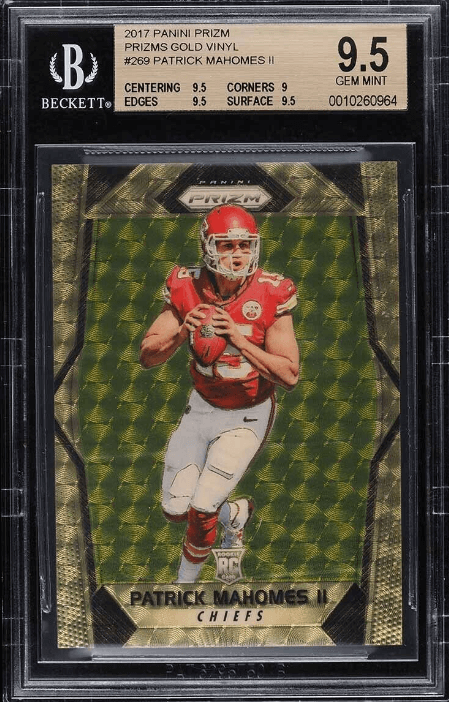 2017 Panini Prizm #269 Patrick Mahomes II Gold Vinyl Prizm /5