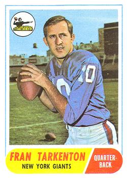 Custom made 1971 New York Giants Fran Tarkenton football card blue