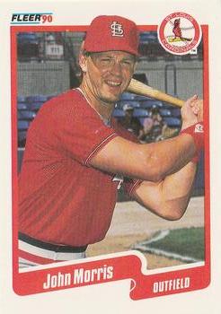 John Morris - Cardinals #516 Donruss 1990 Baseball Trading Card