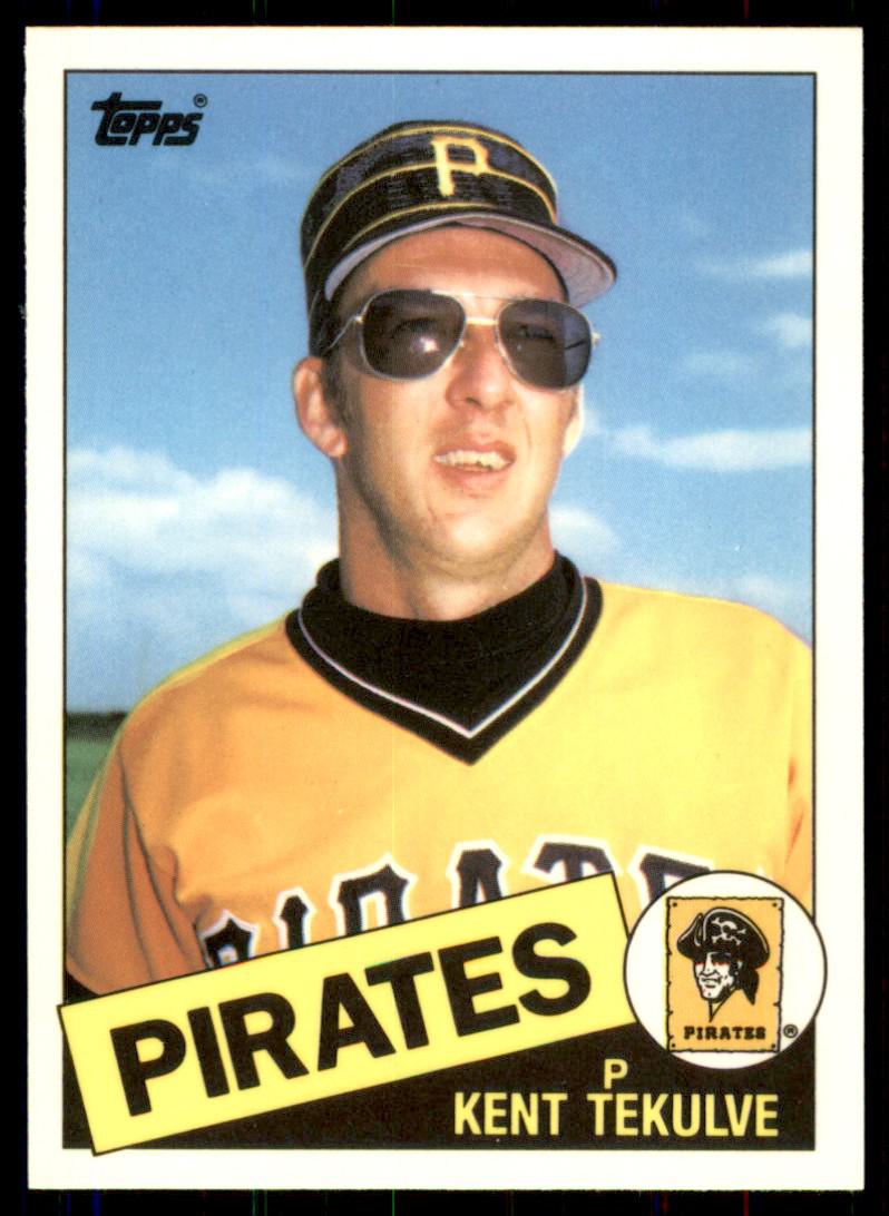 Kent Tekulve Pittsburgh Pirates Majestic Wordmark Name & Number T