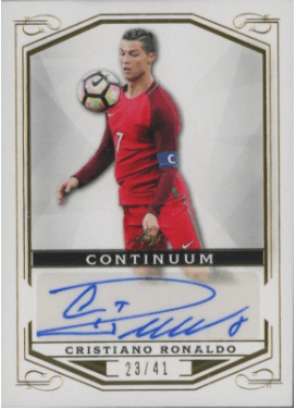  2022 Leaf Continuum Soccer Autograph Cristiano Ronaldo #116 /41