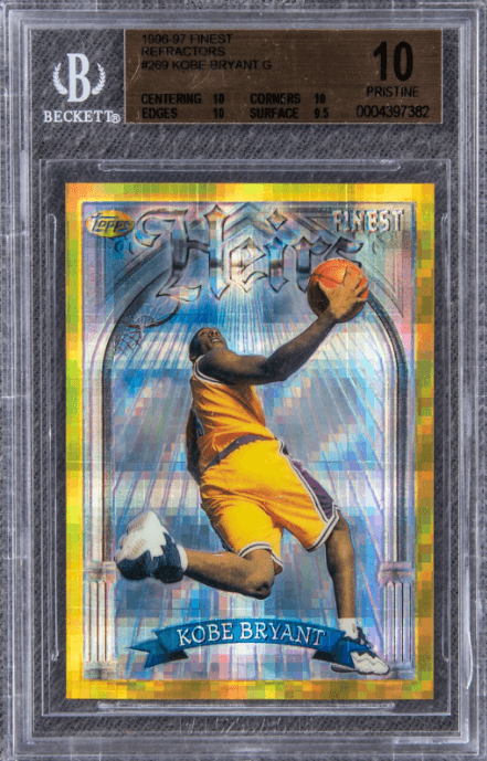 1996-97 Topps Chrome Refractor #138 Kobe Bryant Rookie Card - BGS