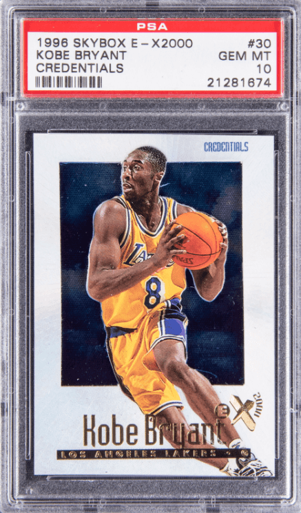 Kobe Bryant Rookie Card 1996-97 Skybox Premium #203 Gem Mint