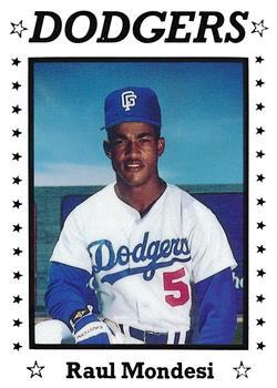 1993-98 RAUL MONDESI DODGERS MLB JERSEY NAME PATCHES SET