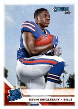 : 2019 Leaf Draft Devin Singletary Bills Rookie Football Card #22  : Collectibles & Fine Art