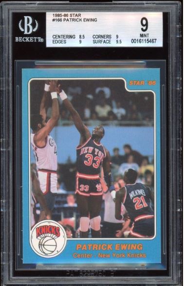 1985 Star Patrick Ewing #166