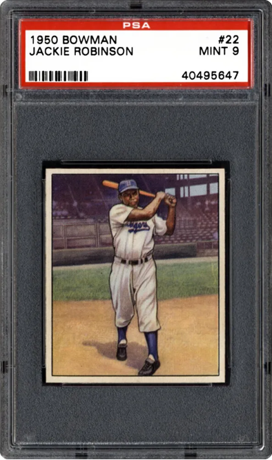 1950 Bowman Jackie Robinson #22