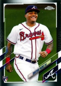 Cristian Pache 2022 Bowman Chrome Fuchsia Pink Refractor /299 Athletics