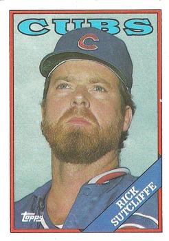 142 Rick Sutcliffe - Chicago Cubs - 1987 Topps Baseball – Isolated Cards